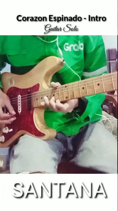 Corazon Espinado || SANTANA (Guitar Solo) intro #Shorts