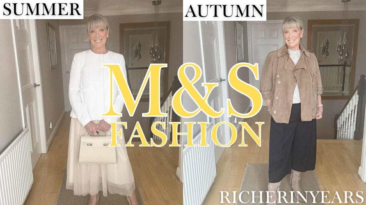 M&S  FAB HAUL AND TRY ON  ❤  SUMMER 🌞 TO AUTUMN 🍂🍁FASHION  🛍 👚 🧥👖