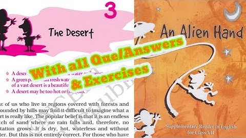 NCERT English || Class-7th, Ch.3 "The Desert" Explained in Hindi with Questions/Answers
