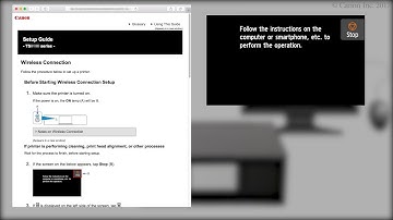Connecting the printer and a computer - 3/4 (Mac OS) (TS9100 series)