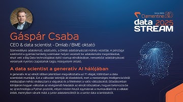 Gáspár Csaba: A data scientist a generatív AI hálójában