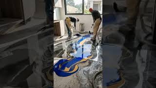 Luxury Metallic Epoxy Kitchen Transformation #funny #theothersideofmakebelieve #crypto