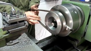 How to make Cast iron  V pulley B type with Tool Bits | metal lathe