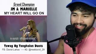 JM & MARIELLE "My Heart Will Go On" TNT DUETS Grand Finals - SINGER HONEST REACTION