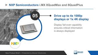 NXP Semiconductors i.MX 8QuadMax & 8QuadPlus Applications Processors — New Product Brief | Mouser