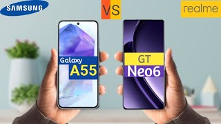 Samsung Galaxy A55 VS Realme GT Neo 6 🔥 Full Comparison #3RTech_Ind