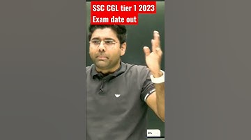 SSC CGL tier 1 2023 exam date out || #abhinaymaths #ssc #ssccgl #ssccgl
