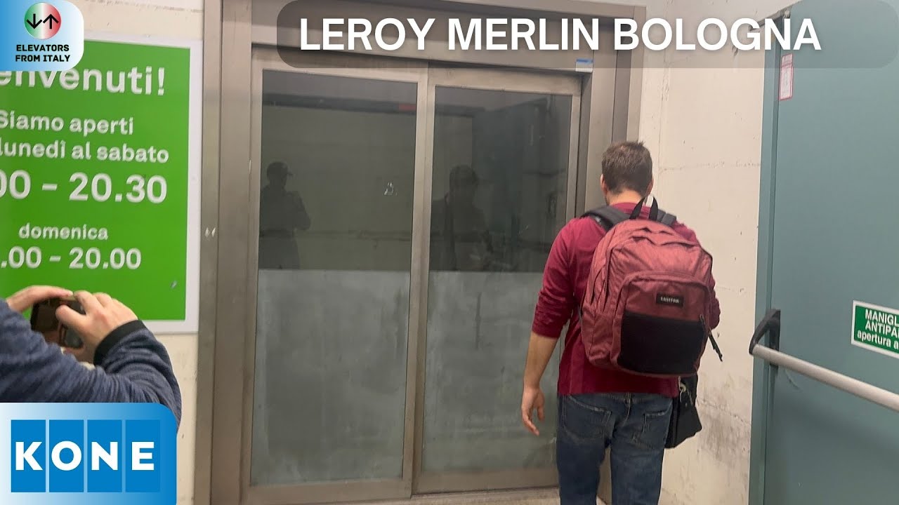2000 Fiam (mod. 2010 Kone Tesy) roped hydraulic elevator@Leroy Merlin Store, Bologna, Italy