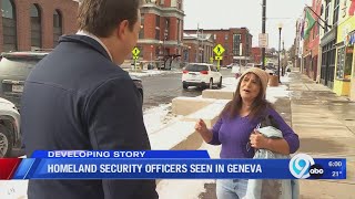 Homeland security officers seen in Geneva