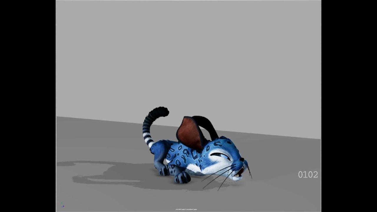 Creature haunting  / 3D Animation Autodesk Maya/ Gamma rig by Agora Community