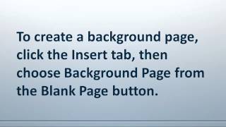 Visio 2010 Background Pages