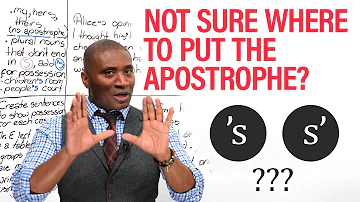 S’ or ‘S: Where do I put the apostrophe?