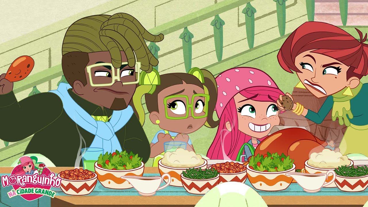 Moranguinho 🍓 O problema do Grande Jantar!! 🍓 Desenhos Animado