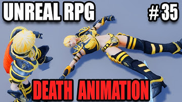 Death Animation & Ragdoll - Hack & Slash RPG Unreal Engine 4 #35