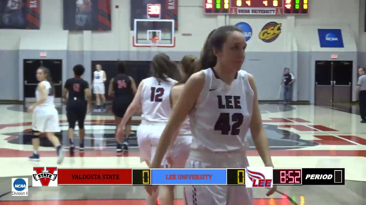 Lee University vs. Valdosta State NCAA Division II Women's South Regional  Basketball Game 10MAR2018 - YouTube