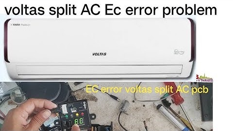 EC error voltas split AC //ec error code//PCB repair/ec problem voltas split AC
