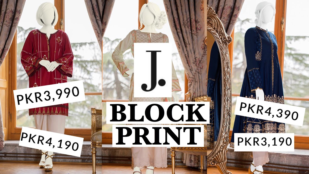 J. Junaid Jamshed Block Prints Kurti Collection 2020 | Lawn Kurti