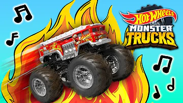 SONG REMIX 🎶 | Bringin’ the Heat 🚒🔥 ft. Monster Truck 5 ALARM! | Hot Wheels