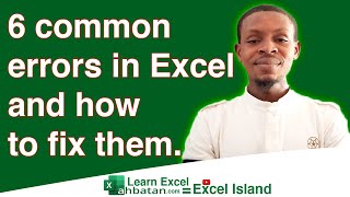 Common Errors in Excel Wealth
