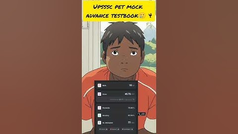 Thumbnail of upsssc pet mock test#ytshort #testbook