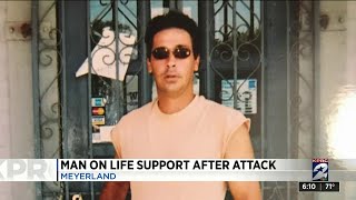 Man on life support after attack