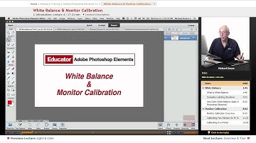 "White Balance & Monitor Calibration" | Adobe Photoshop Elements 11 with Educator.com