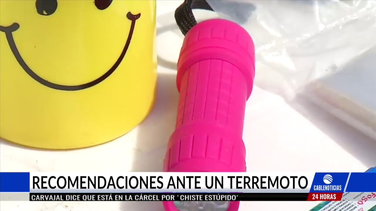 ¡Tome Nota! Recomendaciones para enfrentar un sismo vivo y85