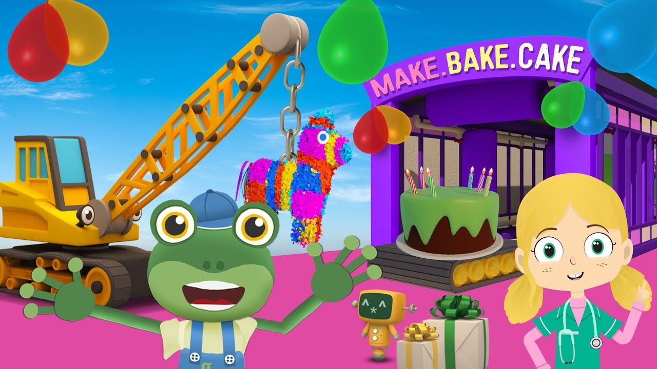 Gecko's SURPRISE Birthday Party | Truck Cartoons For Children | Gecko's Garage