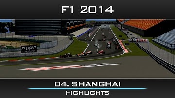 rFactor F1 2014: Chinese GP - Shanghai Highlights