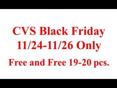 CVS Black Friday 11/24-11/26 