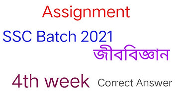 Assignment of SSC batch 2021 (4th week) || এসাইনমেন্ট এসএসসি ব্যাচ ২০২১ (৪র্থ সপ্তাহ)