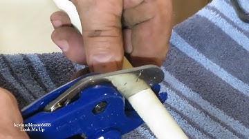How to cut plastic pipe fast