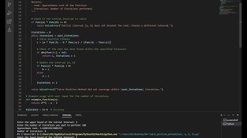 False Position Method - Python