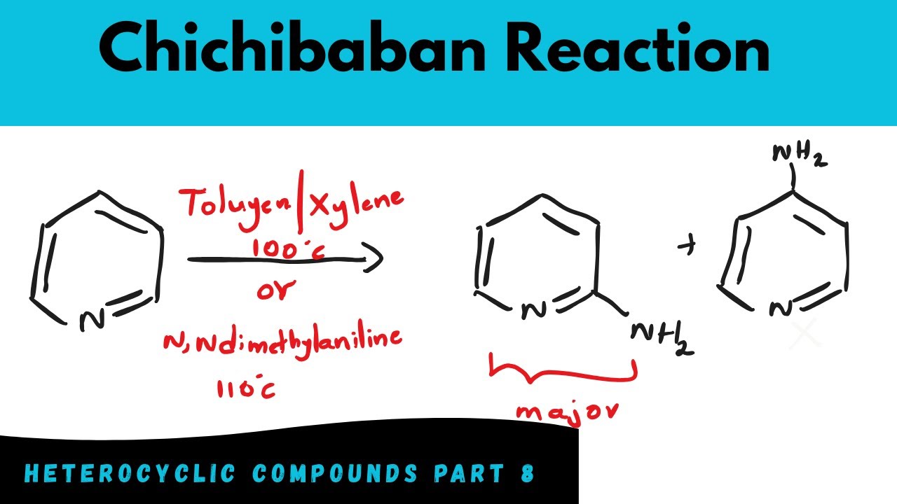 Chichibaban reaction of Pyridine | Heterocyclic reactions part 8 - YouTube
