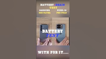 🚀SAMSUNG GALAXY S25 ULTRA VS IPHONE 10 PRO FOLD⚡ BATTERY DRAIN TEST