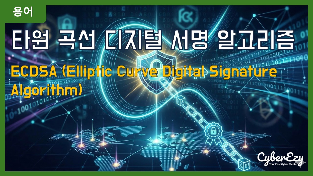 [용어](Cybersecurity) ECDSA (Elliptic Curve Digital Signature Algorithm ...