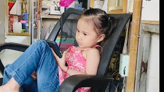 Cute baby shivchhi watching phone at the shop #03 - Chhi chinh inh