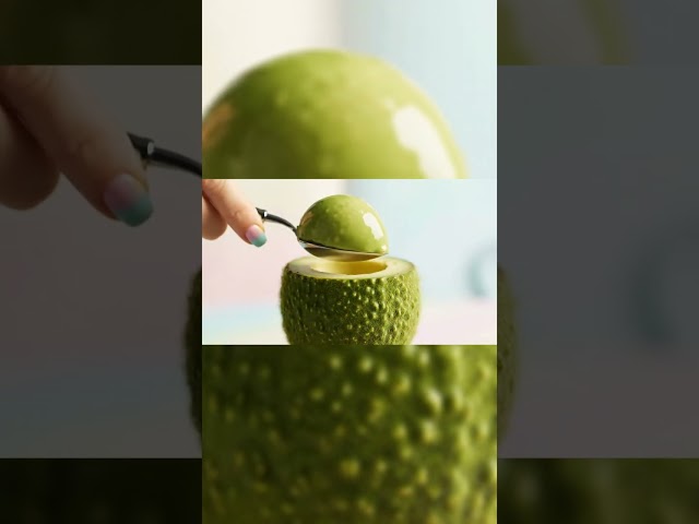 Ultra-Satisfying Slow-Mo: Avocado ASMR 🥑✨ #asmr #oddlysatisfying #visualASMR