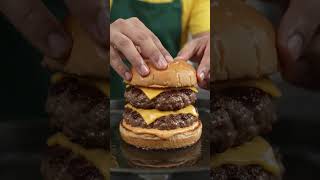 ? Double Patty Burger ? | Extra Cheesy & Juicy #burger #indianfood #streetfood #short #viral