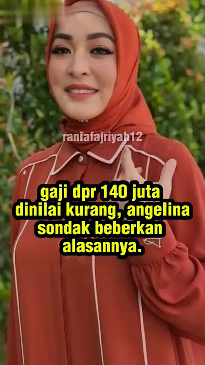 Gaji DPR 140 juta dinilai kurang, angelina sondak beberkan alasannya #beritaartis