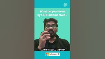 What are CS Fundamentals ? Explained by Microsoft SDE | #shorts | Newton School