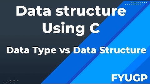Data type vs Data structure|Data structure using c FYUGP Calicut University 3rd semester bca bsc cs