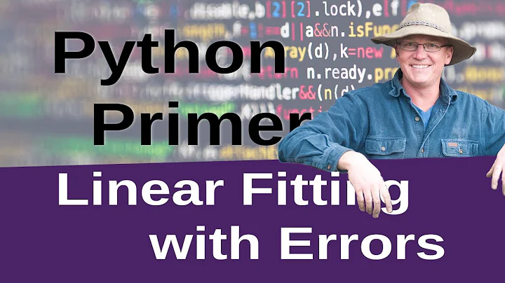 Statistical Analysis - Linear Fit with Errors in Parameters