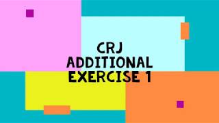 CRJ Additional exercise 1