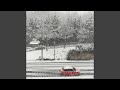 Red car  snow