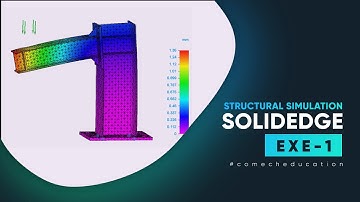 STRUCTURAL SIMULATION IN SOLID EDGE || SOLID EDGE SIMULATION || SOLID EDGE COURSE || EXERCISE-1