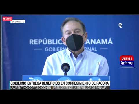 Presidente Cortizo entrega de beneficios a residentes de Pacora como fibra óptica, tablets, etc