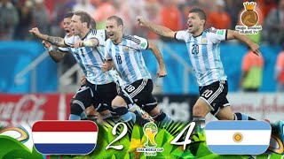 Holanda 0(2) x (4)0 Argentina | Semifinal Brasil 2014 | Resumen. crónica y goles HD 1080p60.