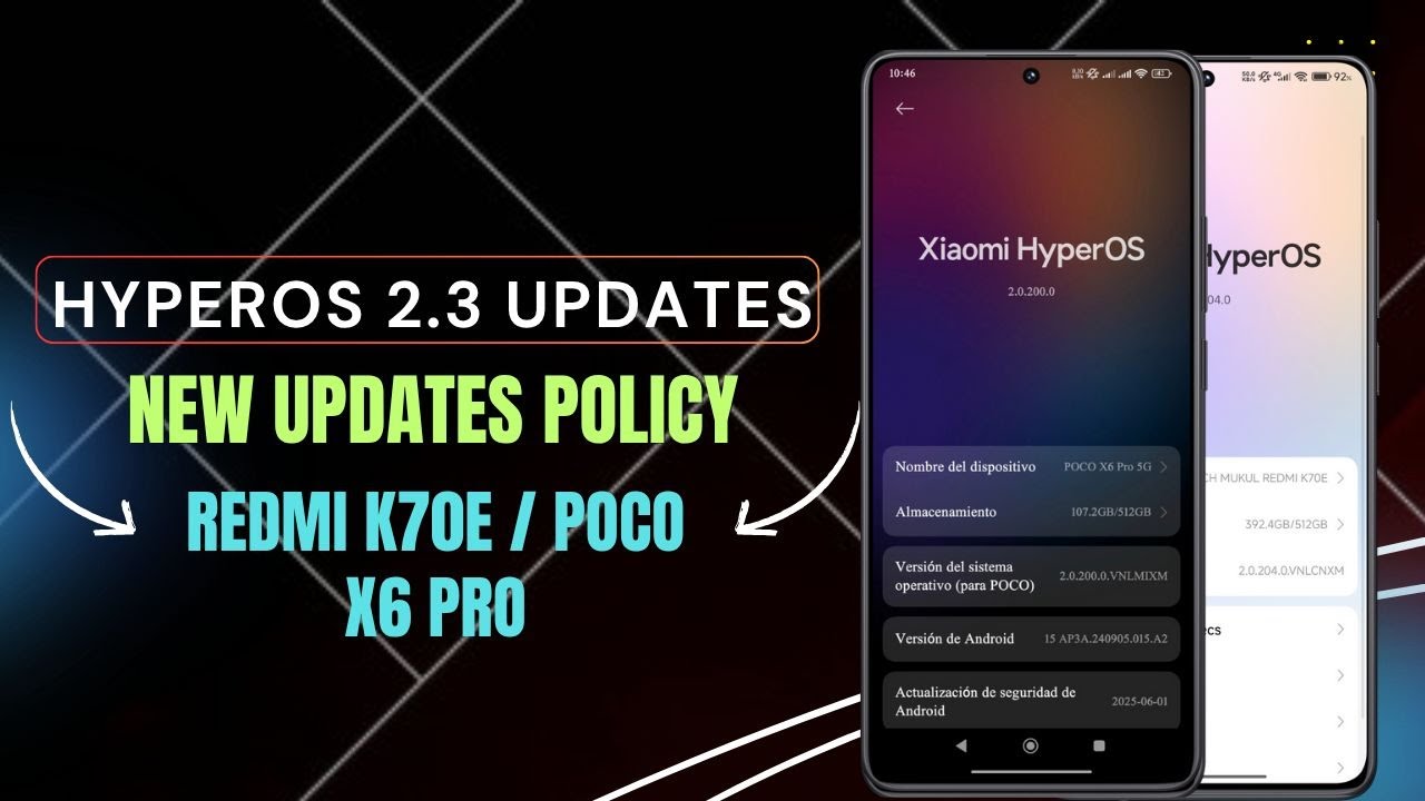 HyperOS 2.3: Redmi K70E / POCO X6 Pro New Updates Policy - YouTube