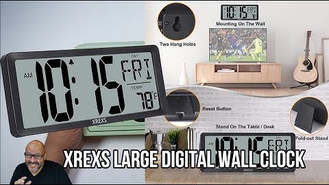 XREXS Large Digital Wall Clock